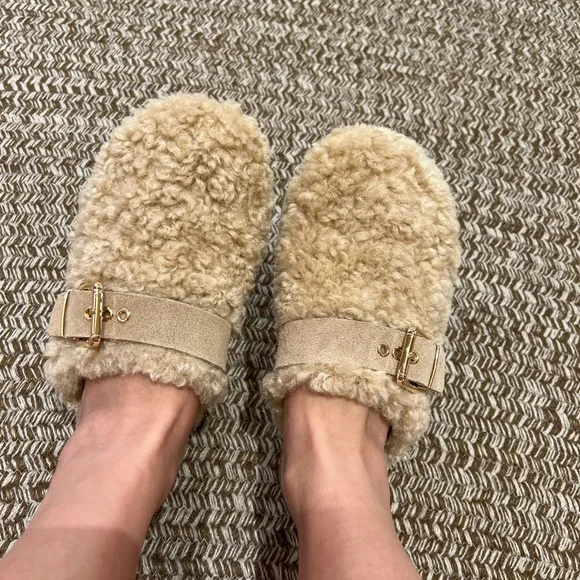 Zara Shoes Zara Fur Slippers Poshmark